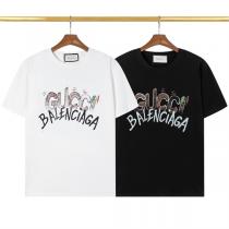 バレンシアガ 偽物 Tシャツ ロゴプリント GUCC1ｘBALENCIAGA コラボ 短袖 形態安定性も肌触りも高評価 スプレー おしゃれ