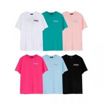 23春夏のトレンド バレンシアガ コピー Tシャツ BALENCIAGA 柔らかい生地感が魅力 刺繍ロゴ柄 100%コットンダブルガーゼ
