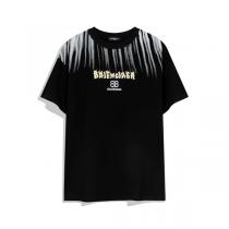23年最新のデザイン BALENCIAGA 偽物 tシャツ バレンシアガ ロゴプリント 純綿生地 おしゃれに魅せる為の着こなし
