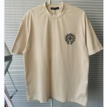 クロムハーツ コピー Tシャツ CHROME HEARTS 刺繡定番ロゴ シンプ...