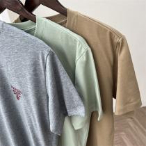2026春先の新作 PRADA コピー Tシャツ プラダ  刺繡ロゴ 半袖 無地デザイン 3色