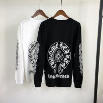 クロムハーツ コピー ロングTシャツ 定番蹄鉄ロゴ プリント CHROME HEARTS 長袖 男女兼用