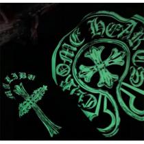 2026年最新のデザイン クロムハーツ コピー 蓄光プリントTシャツ CHROME HEARTS 暗闇になると発光