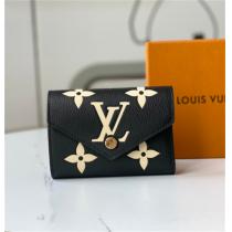 ❤️2026新品☆ルイヴィトンVictorine財布LOUIS VUITTONスーパーコピー通販☆折りたたみ品質保証ブラック