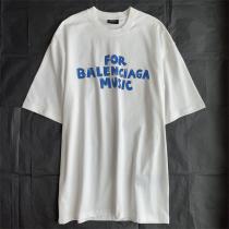 2026年春夏の新作 バレンシアガ Tシャツ BALENCIAGA シンプルロゴ 純綿生地 オーバーサイズ