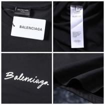 BALENCIAGA スーパー コピー Tシャツ バレンシアガ 「シンプル」 ロゴプリント 手書きスタイル
