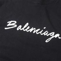 BALENCIAGA スーパー コピー Tシャツ バレンシアガ 「シンプル」 ロゴプリント 手書きスタイル