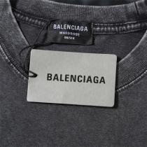 BALENCIAGA コピー Tシャツ 修正ロゴ バレンシアガ インクプリント 男女兼用 綿生地