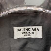 バレンシアガ スーパー コピー シャツ BALENCIAGA 襟立てシャツ 刺繡 BLNCGロゴ 無地デザイン