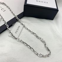 GUCC1 スーパー コピー ネックレス 60cm インターロッキングG エイジング加工