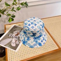 ☆2026年最新作☆ LOUIS VUITTON 偽物 ヴィトン バケットハット「青＆白＆黒」monogramプリント