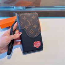 2026春夏新作 LOUIS VUITTON コピー スマホケース 立つ 手帳型 Lv&Nigo コラボ デニム ヴィトン