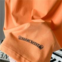 クロムハーツ コピー 通販 Tシャツ オレンジ サンスクリット プリント柄 オーバーサイズ CHROME HEARTS