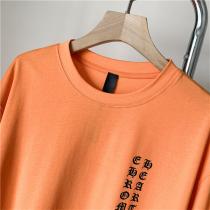 クロムハーツ コピー 通販 Tシャツ オレンジ サンスクリット プリント柄 オーバーサイズ CHROME HEARTS