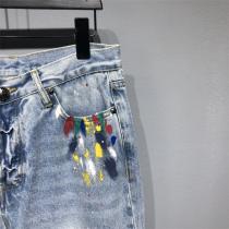 CHROME HEARTS 偽物 ジーンズ 落書き柄 カラーフォー クロムハーツ 男女兼用 2色