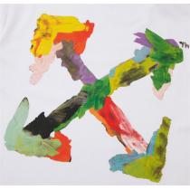 23年の新作 Off-White 偽物 Tシャツ オフホワイト 質感と肌触りのよい 落書きロゴ  