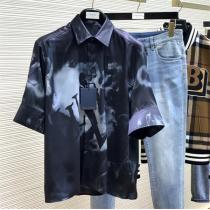 ヴィトン コピー 半袖シャツ LOUIS VUITTON 暈染されたモノグラム柄