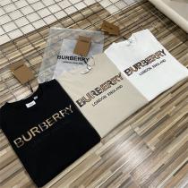 バーバリー コピー Tシャツ BURBERRY オーバーサイズ チェック柄ロゴ