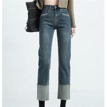 バーバリー スーパー コピー ジーンズ BURBERRY  裾折り レディース 