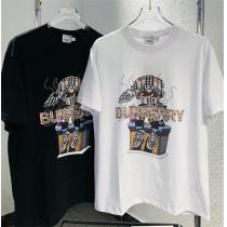 2026夏☆☆☆ BURBERRY Tシャツ バーバリー 半袖 プリント柄 おしゃれ
