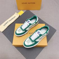 【VIP SALE!!】ルイヴィトンコピースニーカーグリーン新品2026人気　LOUlS  VUlTTONハイブランド男性靴
