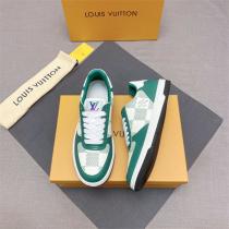 【VIP SALE!!】ルイヴィトンコピースニーカーグリーン新品2026人気　LOUlS  VUlTTONハイブランド男性靴