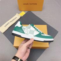 【VIP SALE!!】ルイヴィトンコピースニーカーグリーン新品2026人気　LOUlS  VUlTTONハイブランド男性靴