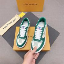 【VIP SALE!!】ルイヴィトンコピースニーカーグリーン新品2026人気　LOUlS  VUlTTONハイブランド男性靴