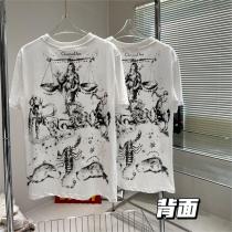 23SS春夏新作 dior スーパー コピー Ｔシャツ ジャングル動物シリーズ 花柄