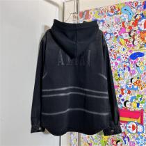 23年新作登場 AMI PARIS 偽物 フード付きデニムジャケット アミ パリス アウター 