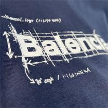 バレンシアガ コピー Ｔシャツ BALENCIAGA 手書き原稿ロゴ 長繊維コットン