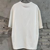 バレンシアガ コピー Ｔシャツ BALENCIAGA 手書き原稿ロゴ 長繊維コットン