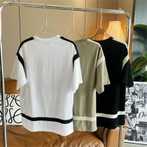 春のアイテムNo.1 ロエベ 偽物 LOEWE パッチワーク tシャツ 刺繍ロゴがポイント♪ 