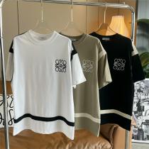 春のアイテムNo.1 ロエベ 偽物 LOEWE パッチワーク tシャツ 刺繍ロゴがポイント♪ 