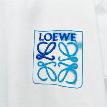 ロエベ スーパー コピー Tシャツ 暈し染めのロゴ 半袖 LOEWE