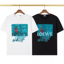 23年春先新作 LOEWE 偽物 Tシャツ スプレーロゴ 混紡生地 ロエベ