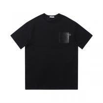 23年春先のアイテム LOEWE コピー Tシャツ 皮革ロゴゴプリント貼り付け ロエベ 