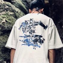 ストーンアイランド コピー Tシャツ 方位磁針ロゴプリント 色落ちしないSTONE ISLAND