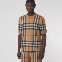 男女OK定番☆バーバリー コピー半袖BURBERRY新品カジュアルチェック柄人気ランキング