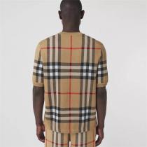 男女OK定番☆バーバリー コピー半袖BURBERRY新品カジュアルチェック柄人気ランキング