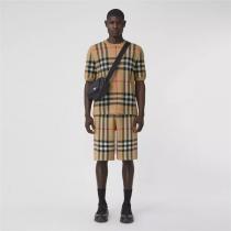 男女OK定番☆バーバリー コピー半袖BURBERRY新品カジュアルチェック柄人気ランキング