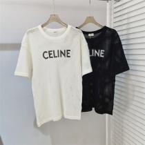 2026春夏トレンドCELINE ｔシャツコピー透かし彫り丸首半袖人気セリーヌ新作上質なアイテム男女OK