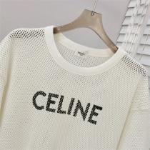 2026春夏トレンドCELINE ｔシャツコピー透かし彫り丸首半袖人気セリーヌ新作上質なアイテム男女OK