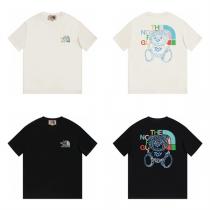 23年新作 ザノースフェイス コピー Tシャツ GUCC1ｘTHE NORTH FACE コラボ テディベア