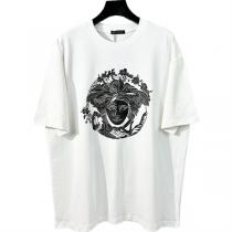 ヴェルサーチ スーパーコピー Tシャツ VERSACE メデューサロゴ 光沢感