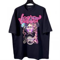 ヴェルサーチ 偽物 Tシャツ VERSACE メデューサ 落書きイラスト