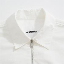 JIL SANDER コピー 半袖シャツ ジッパー付く 綿麻生地 ジルサンダー