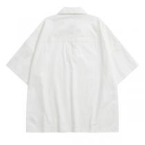JIL SANDER コピー 半袖シャツ ジッパー付く 綿麻生地 ジルサンダー