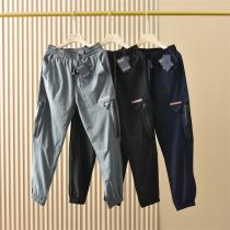 23ss春夏トレンド 純綿PRADA コピー カジュアルパンツ プラダ  ロゴプリント貼り付け 