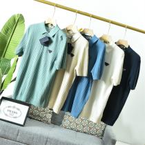 23年最新の作品 プラダ 偽物 ポロシャツ ニット素材 PRADA